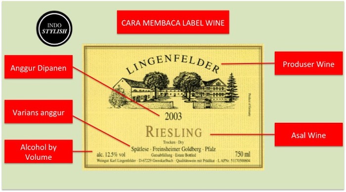 cara membaca label wine